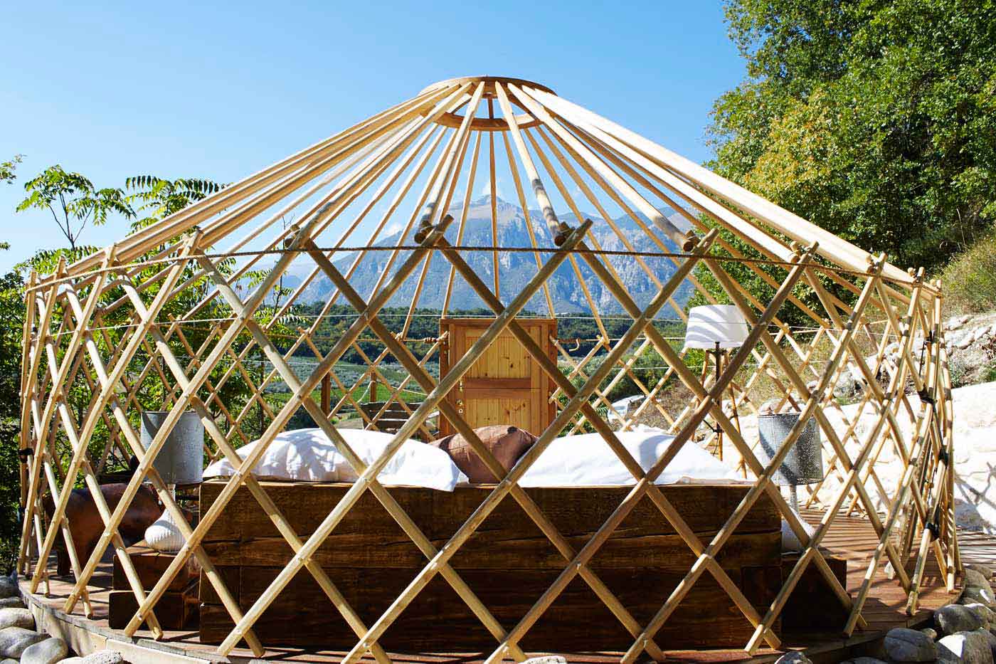 Subtle truffle yurt